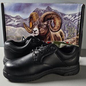 Rocky Men's Oxford Work Shoe Slip Stop Plain Toe 2034 Size 7 EW